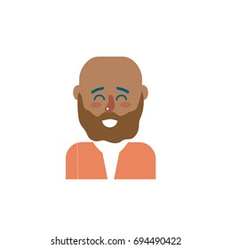 cute man with hairstyle design and shirt
