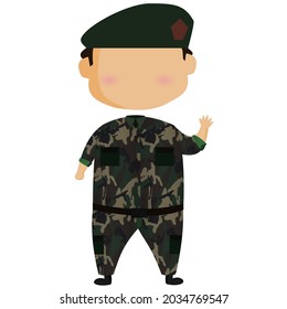 cute man job profession vector no face and neck