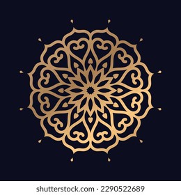 Cute mandala Diseño artístico simple.