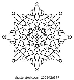 cute mandala design for coloring book, wall art, tattoo design, mandala art for henna design, relaxing mandala design
