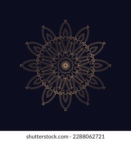 Cute mandala patterns vector logoicon illustration