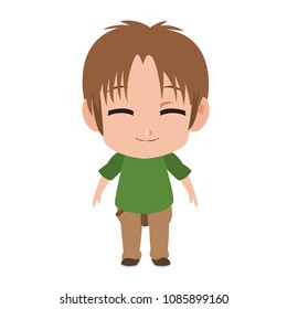 Cute manga boy children
