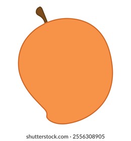 Cute mango cartoon vector illustration