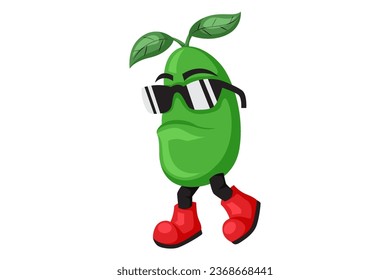 Ilustración de diseño de caracteres de mango cúter