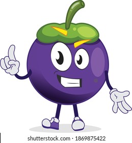 Cute mango Steen character giving you a bright idea