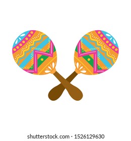 cute maraca isolated icon isolated icon vector illustration design