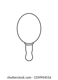 cute maraca in white background vector illustration design