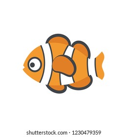 cute marine fish icon