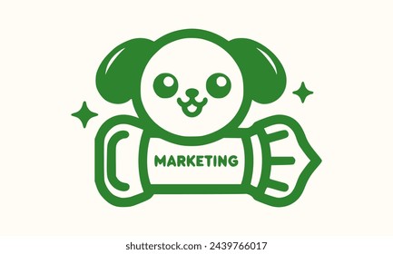 Lindo vector de marketing Art Style