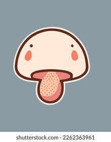 cute marshoom in cartoon design