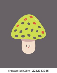 cute marshoom in cartoon design