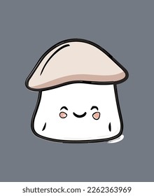 cute marshoom in cartoon design