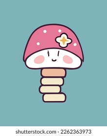 süßer Marshoom im Cartoon-Design
