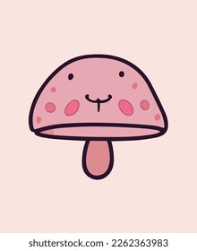 cute marshoom in cartoon design