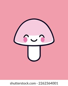 cute marshoom in cartoon design