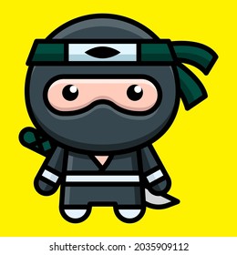 cute martial arts cartoon illustration vector graphic