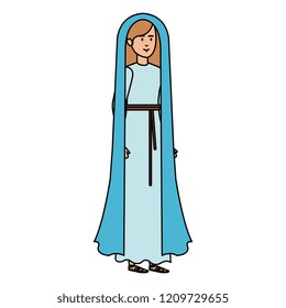 cute mary virgin character