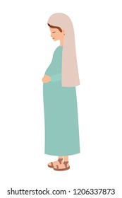 cute mary virgin pregnancy character