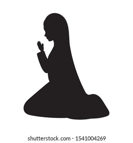 cute mary virgin silhouette manger characters vector illustration design