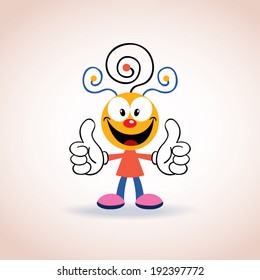 cute mascot cartoon character