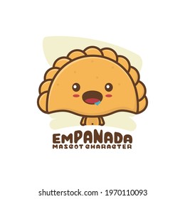 cute mascot empanadas. vector illustration of food from Latin America. suitable for logo packaging, food product brands, menu display, etc.