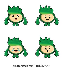 cute mascot for the event in green