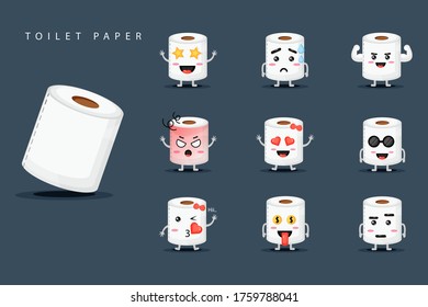 Cute Mascot Toilet Tissue Set