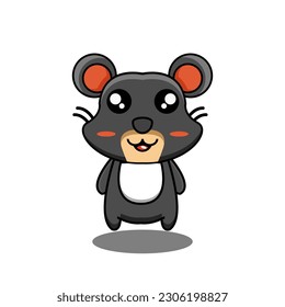 cute mascot vector illustration mouse