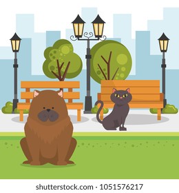cute mascots pet shop icons