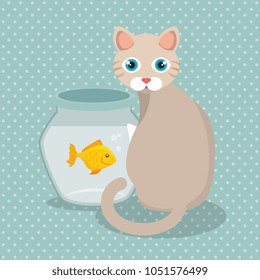 cute mascots pet shop icons