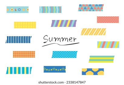 Cute MASKING TAPE with Summer Pattern