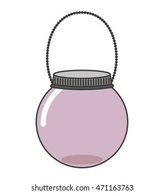 cute mason jar isolated icon vector illustration design