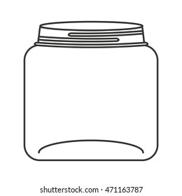 cute mason jar isolated icon vector illustration design