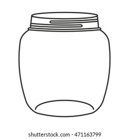 cute mason jar isolated icon vector illustration design