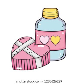 cute mason jar with love hearts