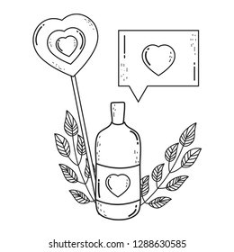 cute mason jar with love hearts