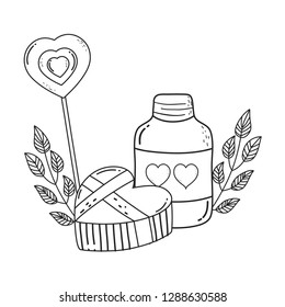 cute mason jar with love hearts