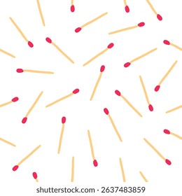 Cute matches pattern background vector design