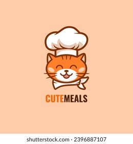 Cute Meals. Orange Cat Chef