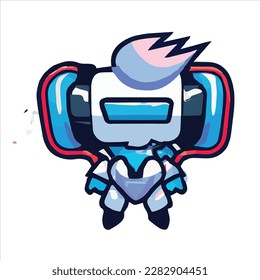 Robot de Mecha mascota deslizante azul 