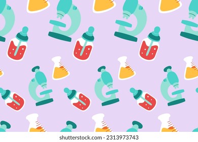Cute Medical Seamless Pattern Perfect Kids Apparel Trendy Cartoon Textil für Krankenpfleger Klinik Wrapping Collage Drug Pharmacy Notfall Arzt Print Vektor Illustrationen