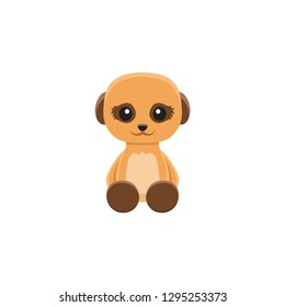 cute meerkat cartoon icon