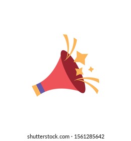 cute megaphone with white background vector illustration design