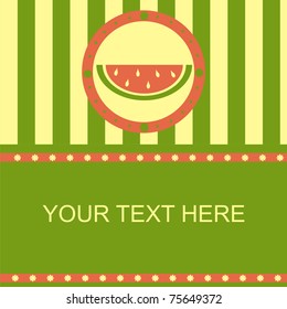 cute melon frame