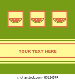 cute melons card