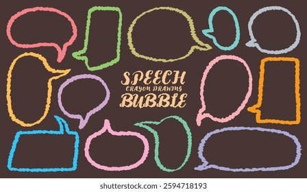 Cute Memo collection.Set of blank colorful speech bubble in flat design for short message. Chat balloon in hand drawn style.Cute vector illustration Sticker for chat symbol, talk dialog word text box