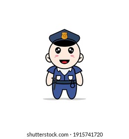 Police Vector Cartoon Mascot Stock Vector (Royalty Free) 1322978558 ...