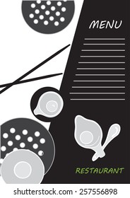 Cute menu card. vector illustration Best for your cafe, restaurant, menu cards, advertising flyers