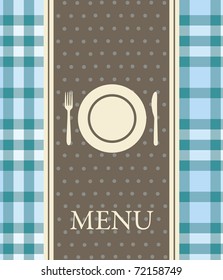 cute menu card. vector illustration