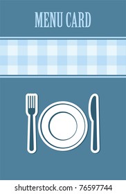 cute menu card. vector illustration
